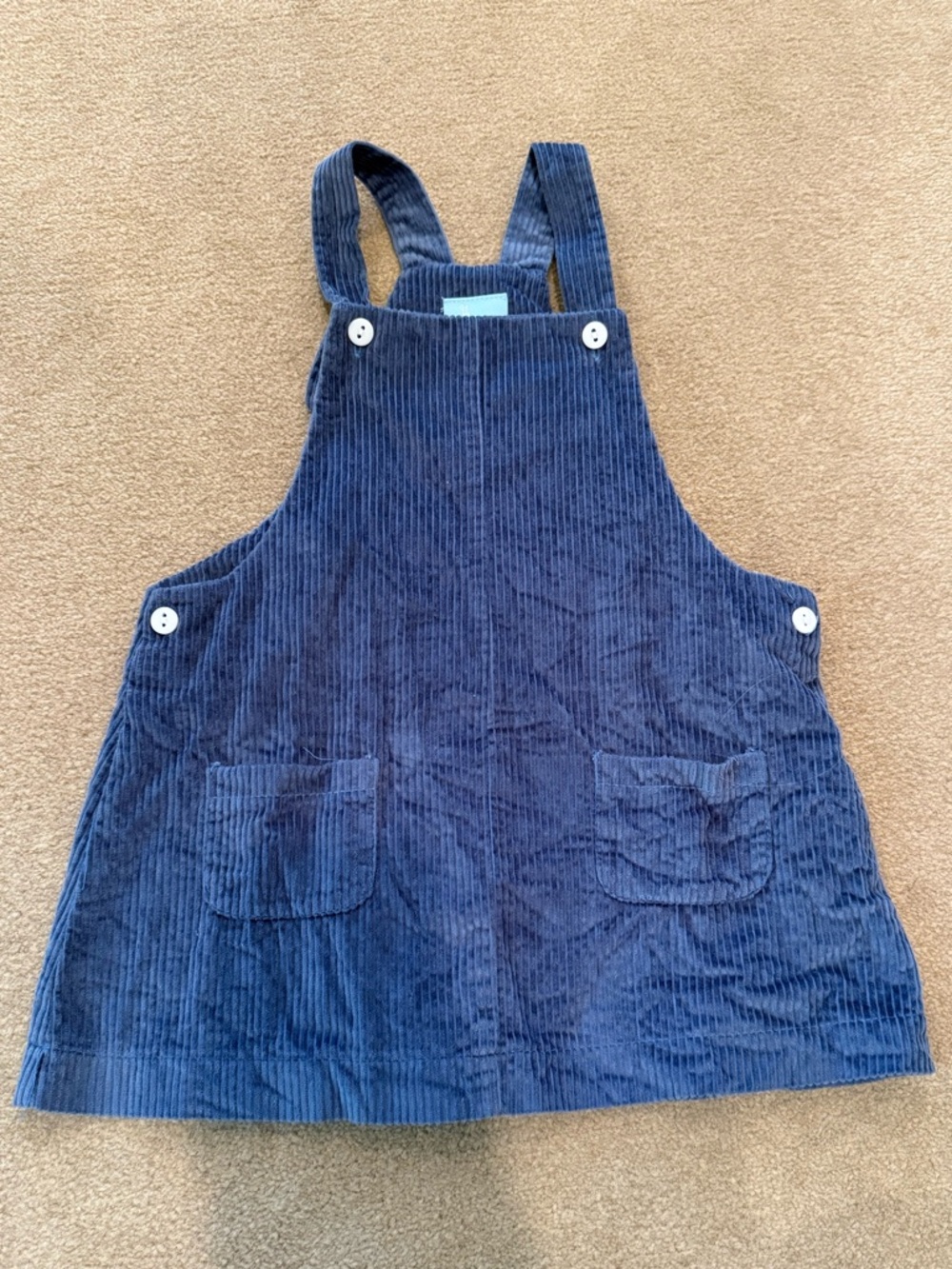 bella bliss Navy Corduroy Overalls Pinafore